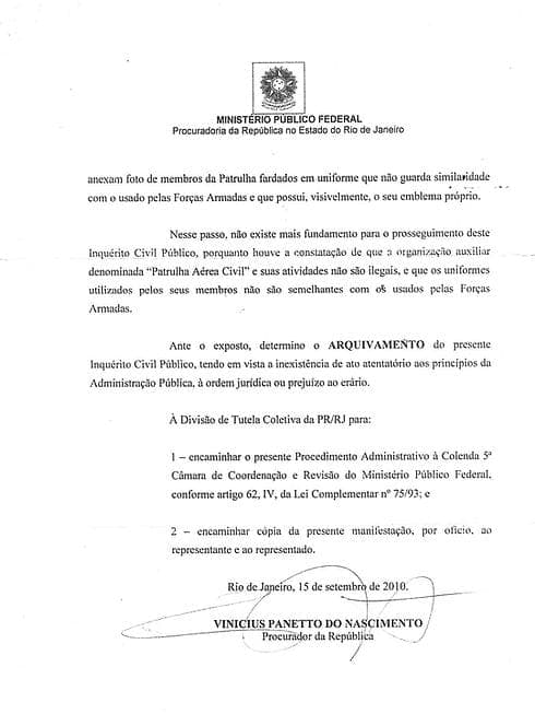 Reconhecimento do MPF